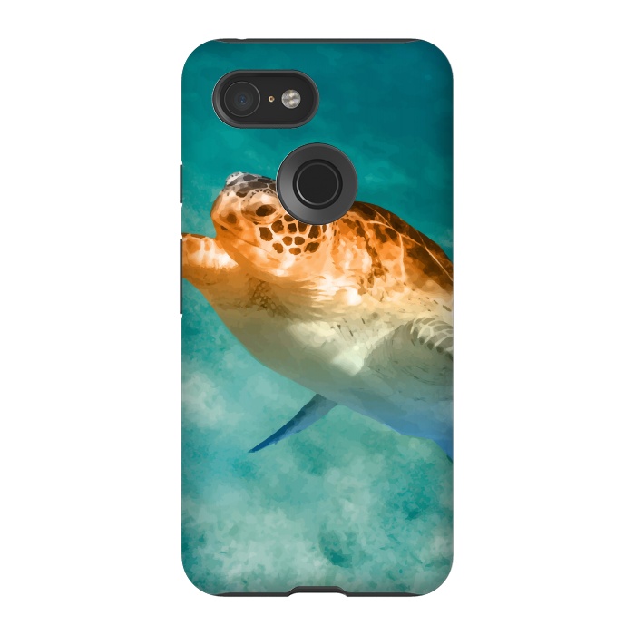 Pixel 3 StrongFit Turtle by Creativeaxle