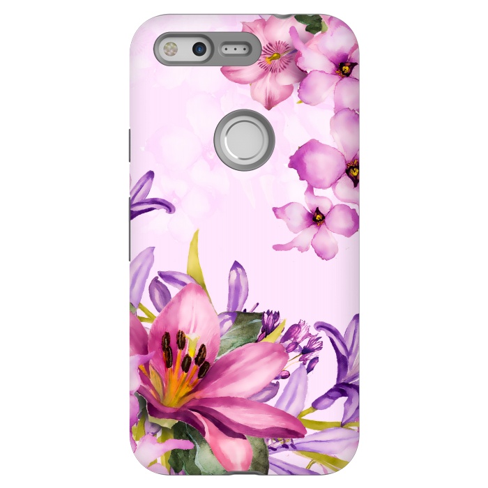 Pixel StrongFit Floral Smile by Creativeaxle