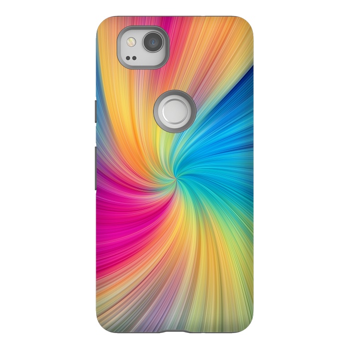Pixel 2 StrongFit Rainbow Abstract Design by Art Design Works