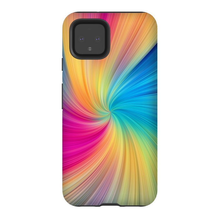 Pixel 4 StrongFit Rainbow Abstract Design by Art Design Works