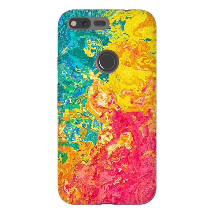Pixel XL StrongFit Rainbow Abstract Painting I by Art Design Works