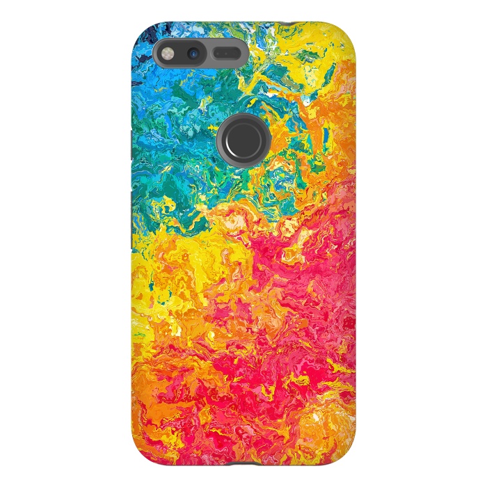 Pixel XL StrongFit Rainbow Abstract Painting II by Art Design Works