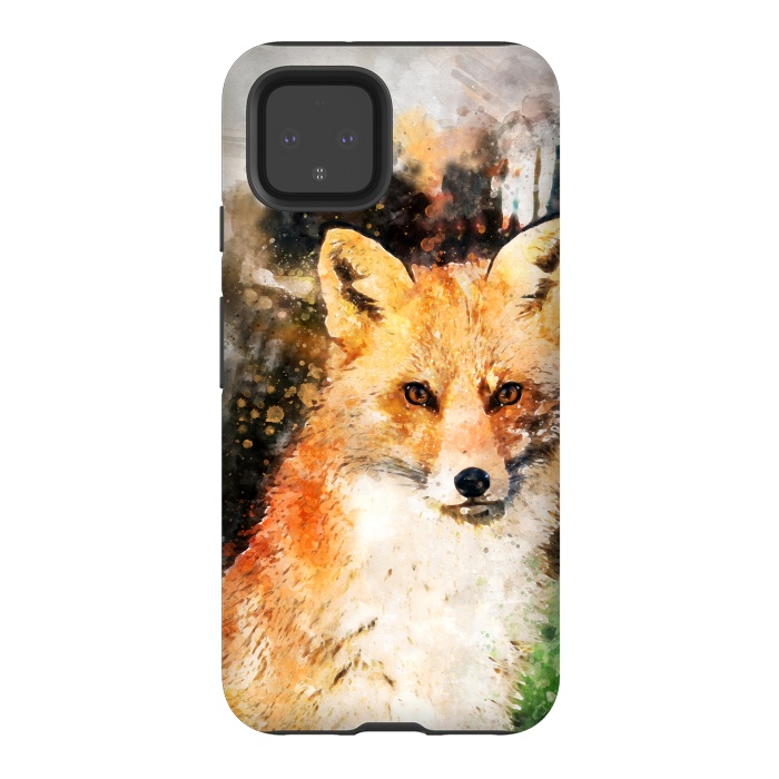 Pixel 4 StrongFit Clever Fox by Creativeaxle