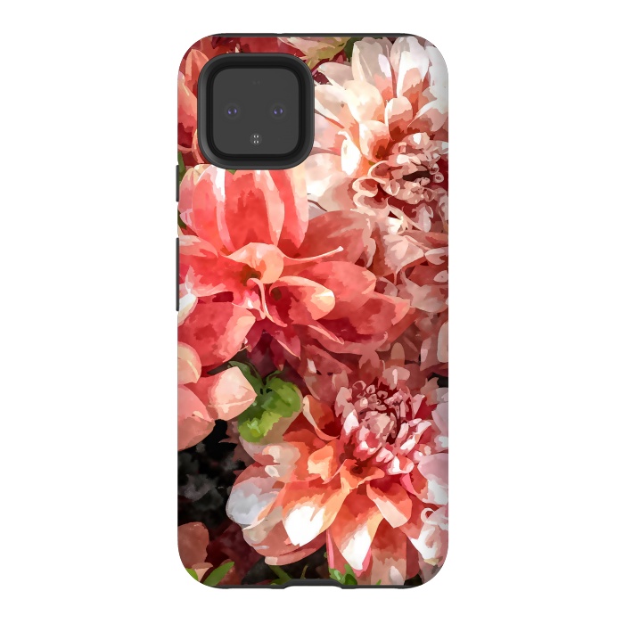 Pixel 4 StrongFit Beauty in Dahlia by Creativeaxle