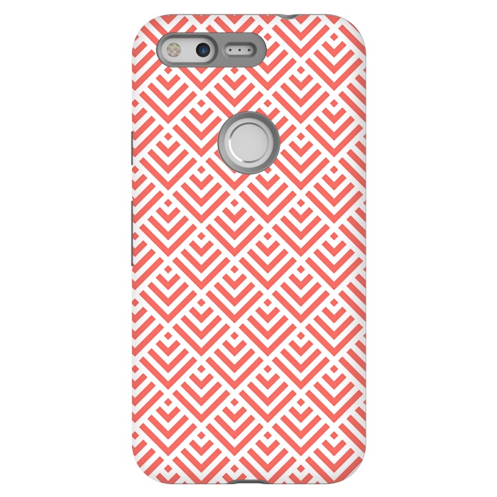 Pixel StrongFit Living Coral Pattern I by Art Design Works