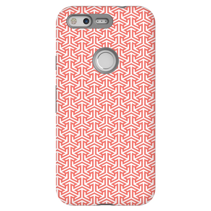 Pixel StrongFit Living Coral Pattern III by Art Design Works
