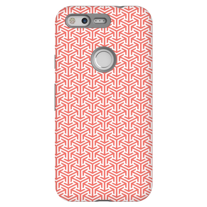 Pixel StrongFit Living Coral Pattern IV by Art Design Works