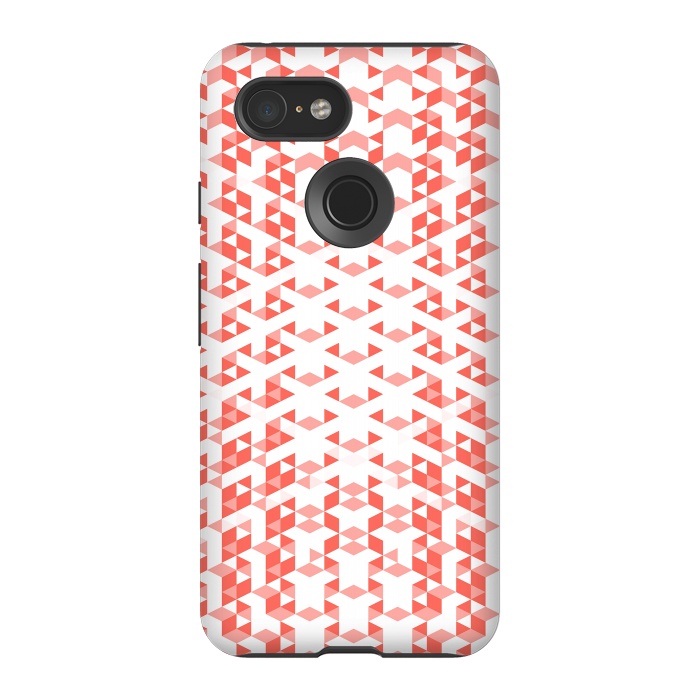Pixel 3 StrongFit Living Coral Pattern VI by Art Design Works