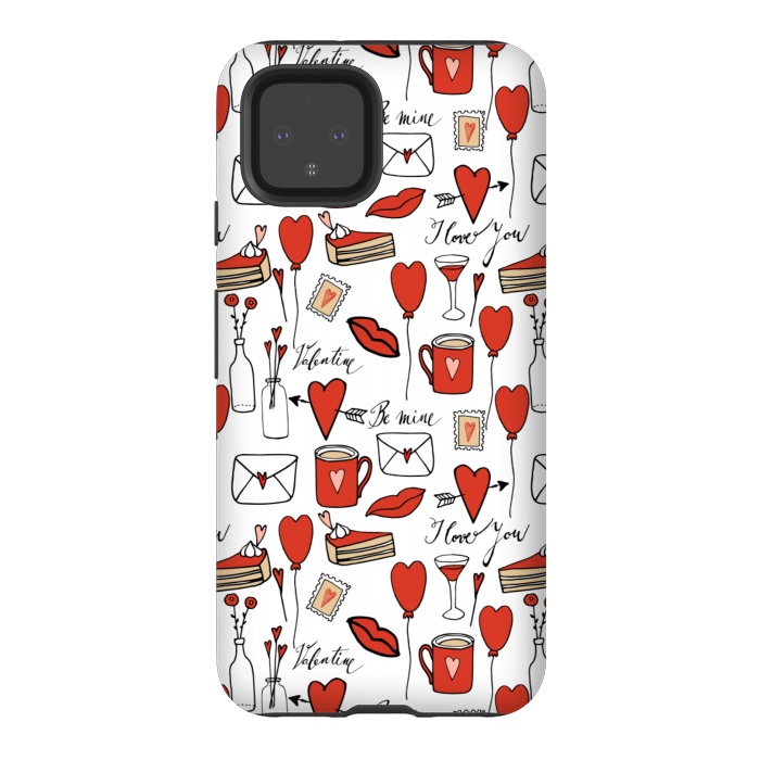Pixel 4 StrongFit I love you- happy valentines day by  Utart