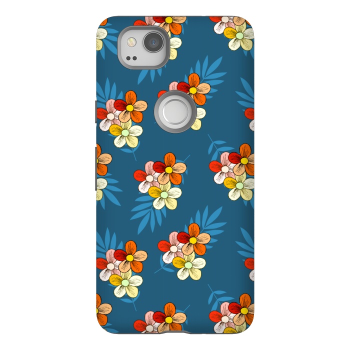 Pixel 2 StrongFit Summer Wind Floral Pattern by Creativeaxle