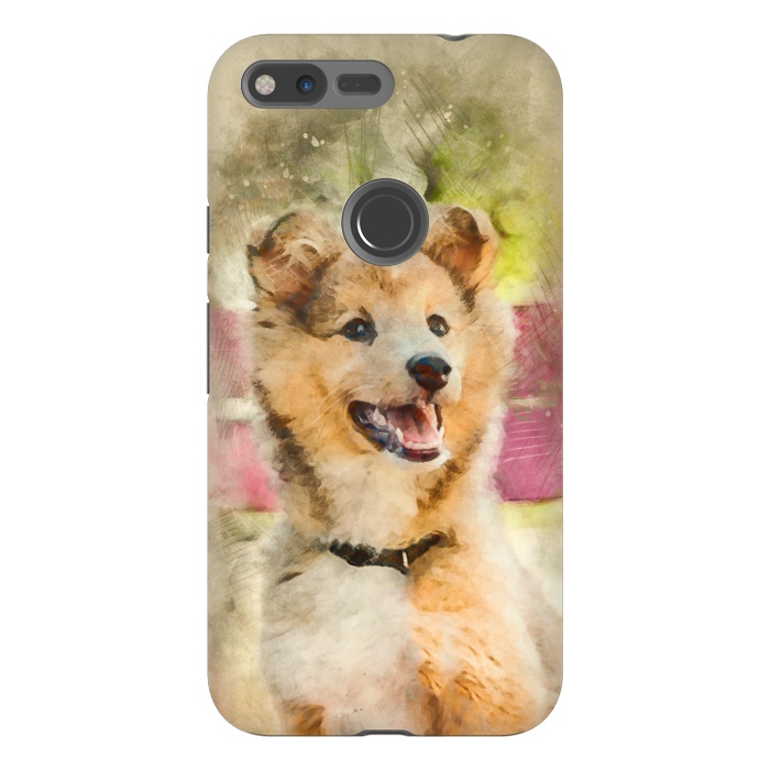 Pixel XL StrongFit Cute Sheltie Dog by Creativeaxle