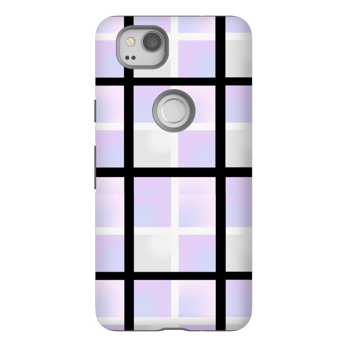 Pixel 2 StrongFit black checks pattern by MALLIKA