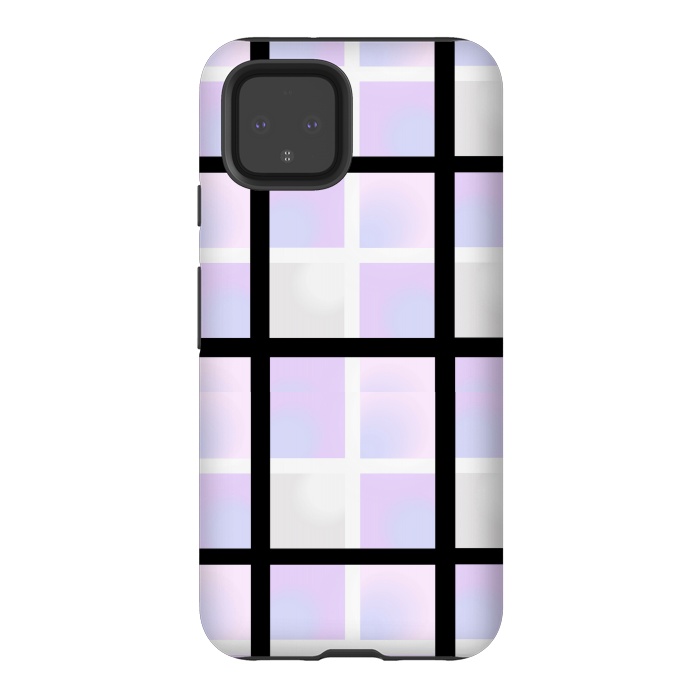 Pixel 4 StrongFit black checks pattern by MALLIKA