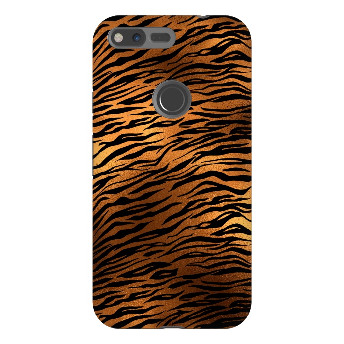 Pixel XL StrongFit Copper Gold Tiger by  Utart