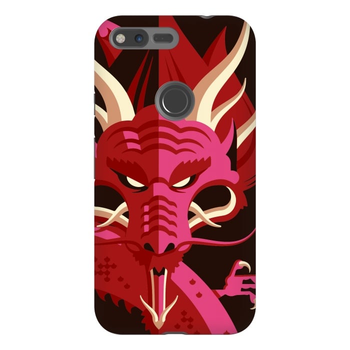 Pixel XL StrongFit Red Dragon by Carlos Maciel