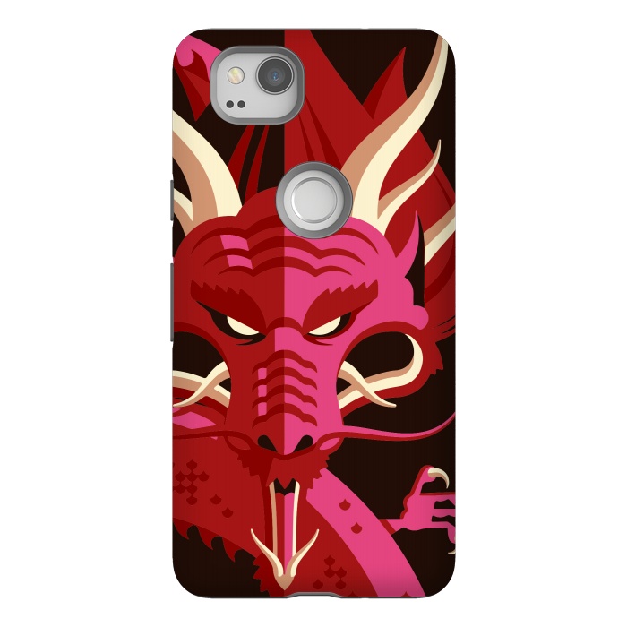 Pixel 2 StrongFit Red Dragon by Carlos Maciel