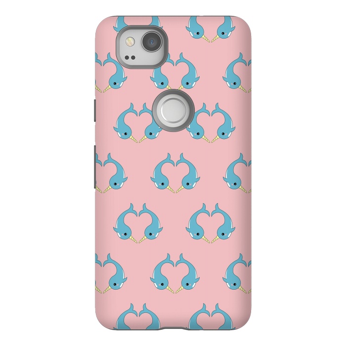 Pixel 2 StrongFit narwhal pattern by Laura Nagel
