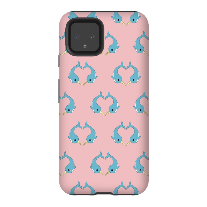 Pixel 4 StrongFit narwhal pattern by Laura Nagel