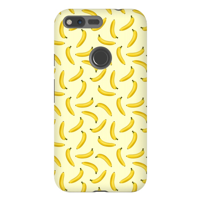 Pixel XL StrongFit Bananas Exotic Fruits Seamless Pattern  by BluedarkArt