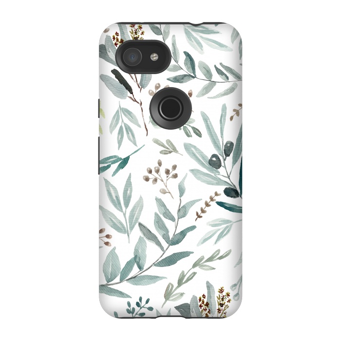 Pixel 3A StrongFit Eucalyptus Pattern by Anis Illustration