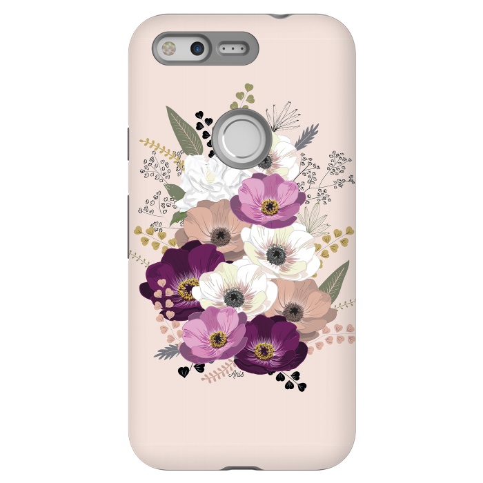 Pixel StrongFit Anemones Bouquet Nude by Anis Illustration