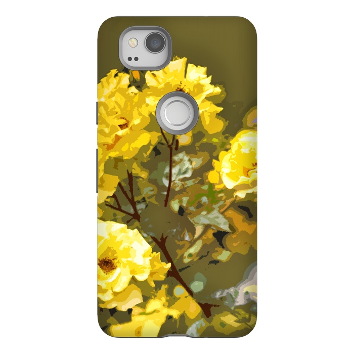 Pixel 2 StrongFit Yellow roses by Bledi