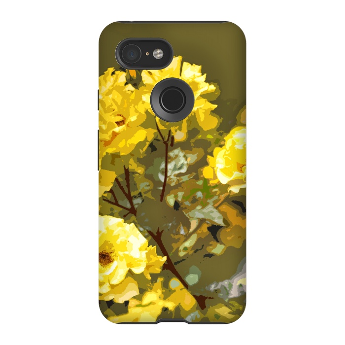 Pixel 3 StrongFit Yellow roses by Bledi