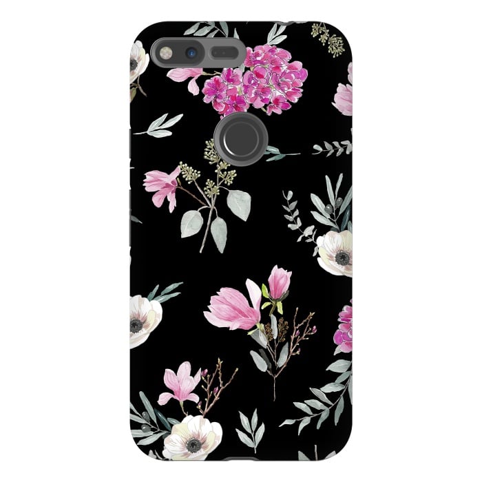 Pixel XL StrongFit Magnolias, eucalyptus and anemones by Anis Illustration