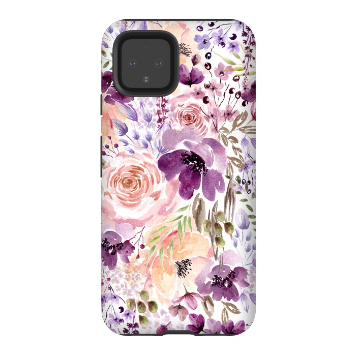 Pixel 4 StrongFit Floral Chaos by Anis Illustration