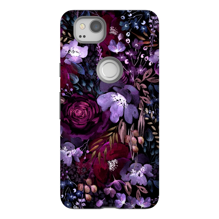 Pixel 2 StrongFit Deep Floral Chaos by Anis Illustration