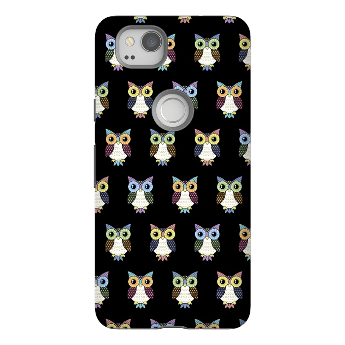 Pixel 2 StrongFit Fancy owl pattern by Laura Nagel