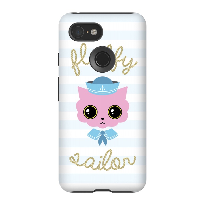 Pixel 3 StrongFit Fluffy sailor by Laura Nagel