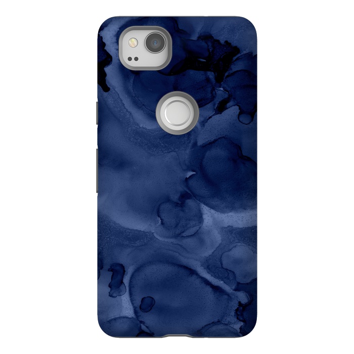 Pixel 2 StrongFit Blue Ink Marble by  Utart