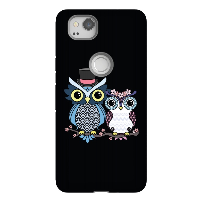 Pixel 2 StrongFit Owl love  by Laura Nagel