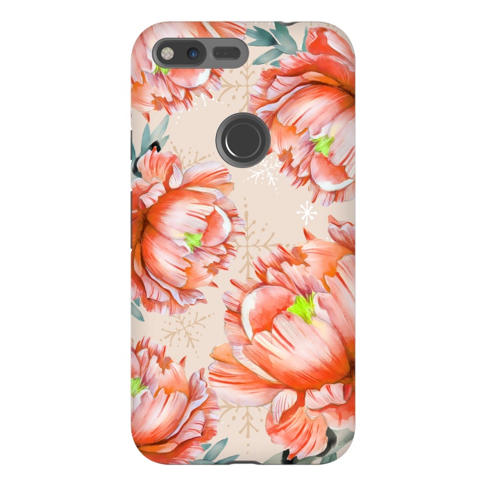 Pixel XL StrongFit Lovely Peony by Creativeaxle