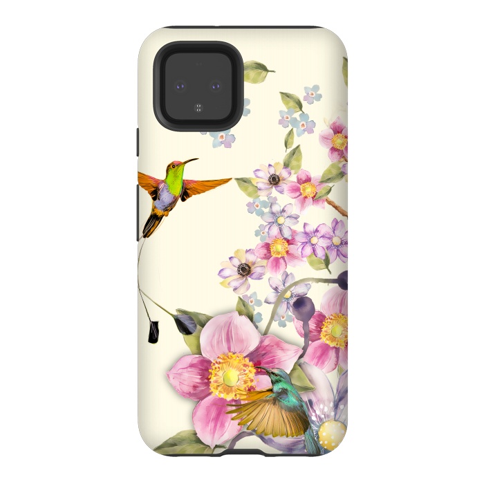 Pixel 4 StrongFit Tropical Kingfisher by Creativeaxle