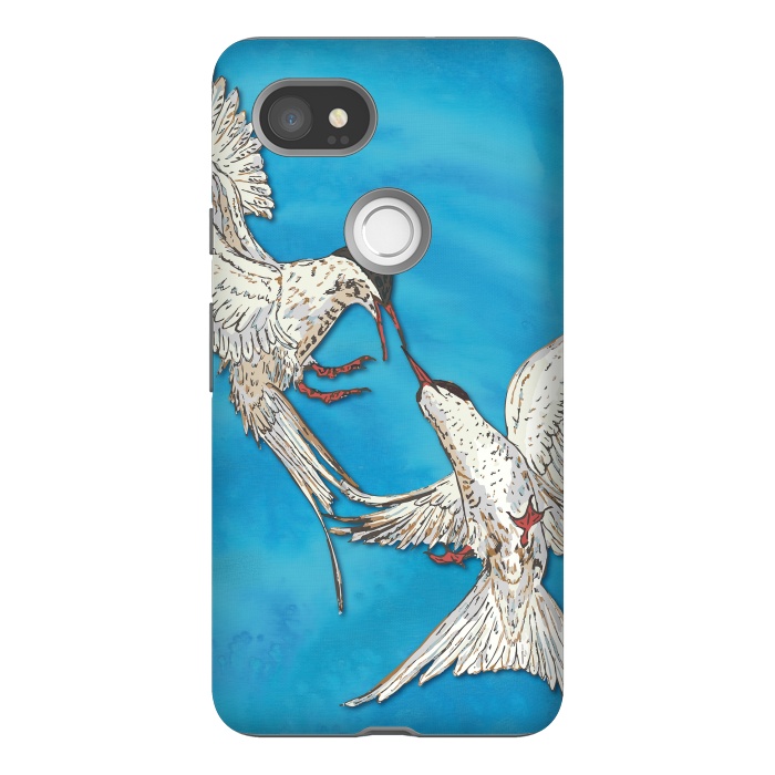 Pixel 2XL StrongFit Arctic Terns by Lotti Brown