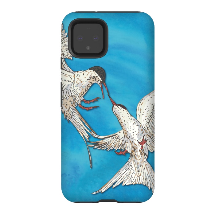 Pixel 4 StrongFit Arctic Terns by Lotti Brown