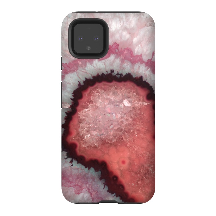 Pixel 4 StrongFit Coral Agate by  Utart