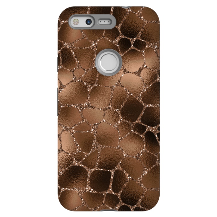 Pixel StrongFit Jungle Journey - Copper Safari Giraffe Skin Pattern  by  Utart