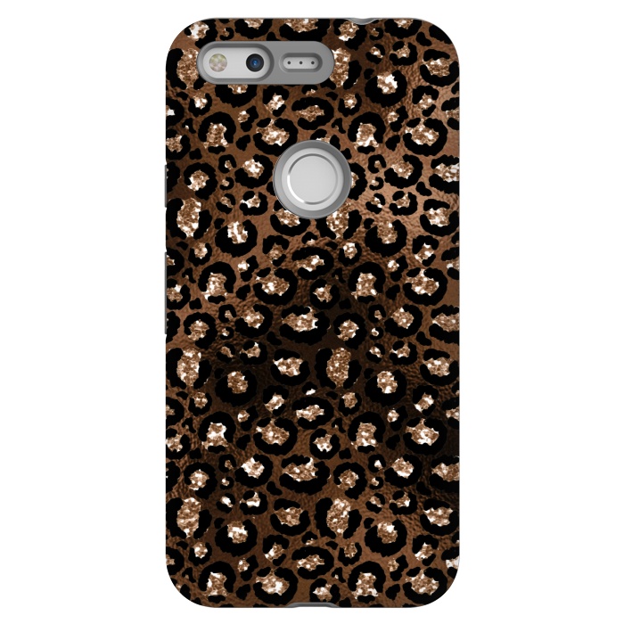 Pixel StrongFit Jungle Journey - Copper Safari Leopard Skin Pattern  by  Utart