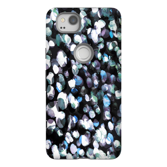 Pixel 2 StrongFit Watercolor spotted abstract art by Oana 