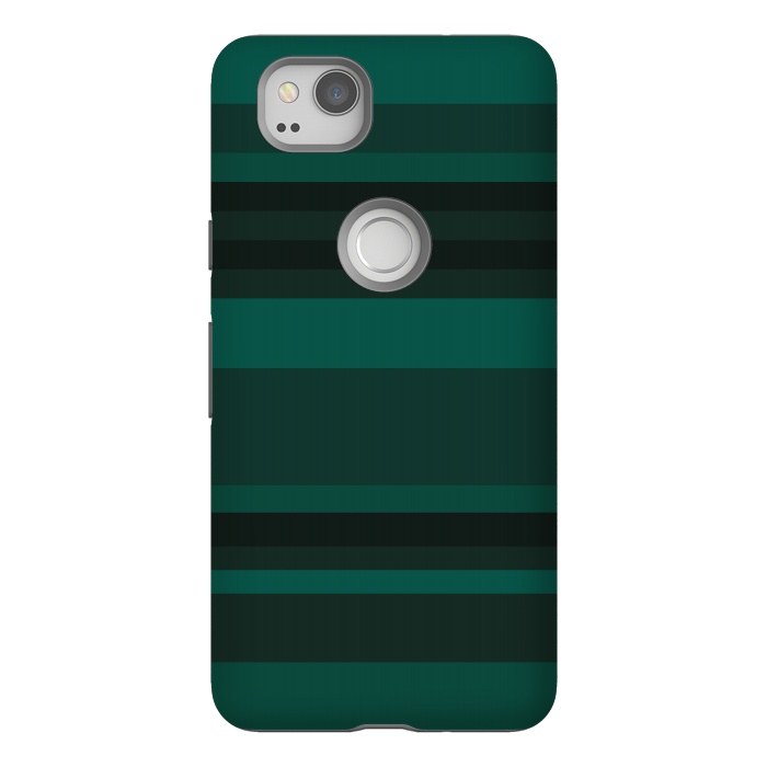 Pixel 2 StrongFit Green Stripes by Dhruv Narelia