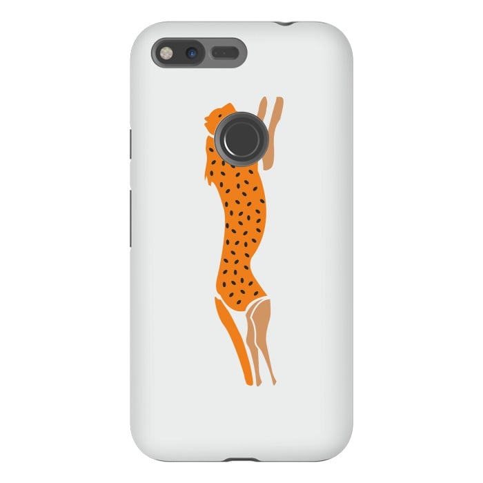 Pixel XL StrongFit Running Cheetah by Creativeaxle