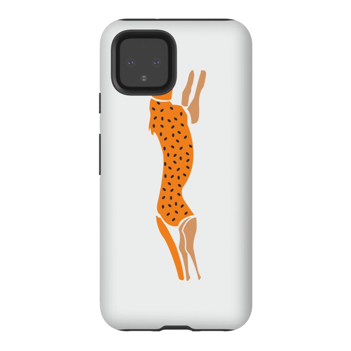 Pixel 4 StrongFit Running Cheetah by Creativeaxle