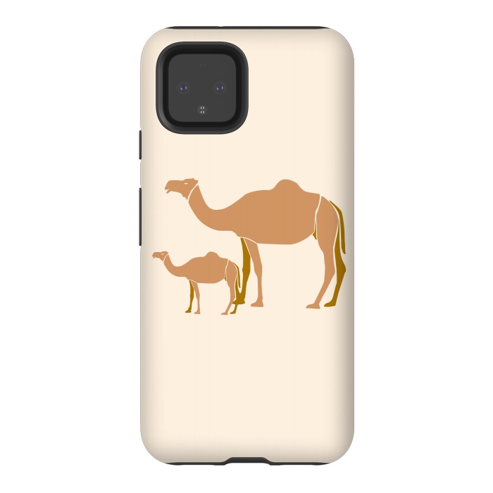 Pixel 4 StrongFit Camel Mother by Creativeaxle
