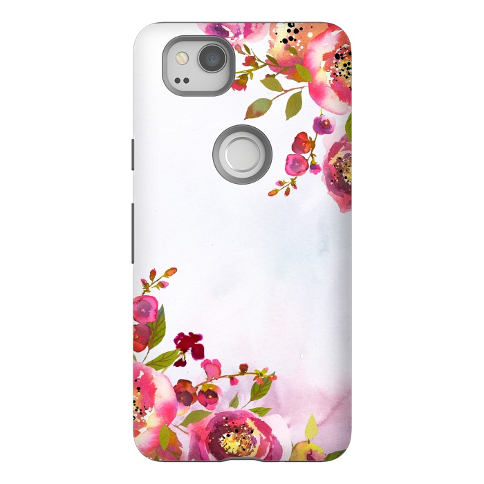 Pixel 2 StrongFit Pink Florals by  Utart