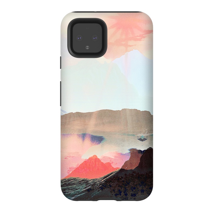 Pixel 4 StrongFit Elegant mountain sunset landscape by Oana 