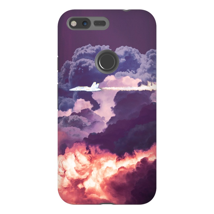 Pixel XL StrongFit Plane and purple clouds by Oana 