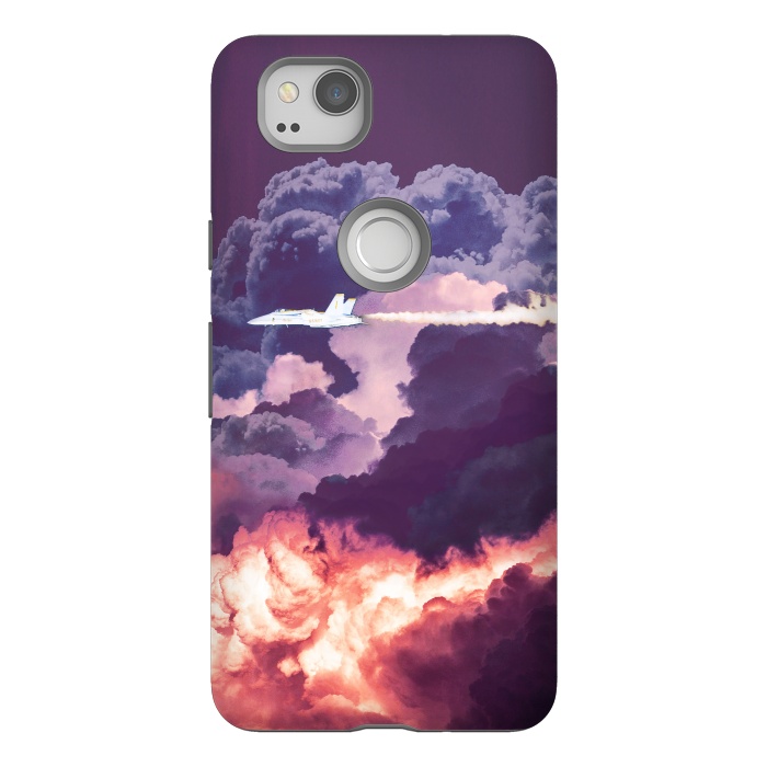 Pixel 2 StrongFit Plane and purple clouds by Oana 